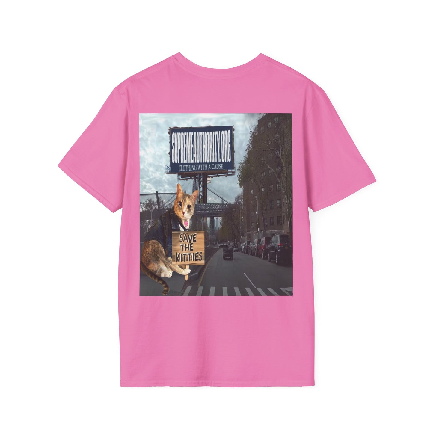 SAVE THE KITTIES - Cat Rescue Fund Raiser - Unisex Soft style T-Shirt