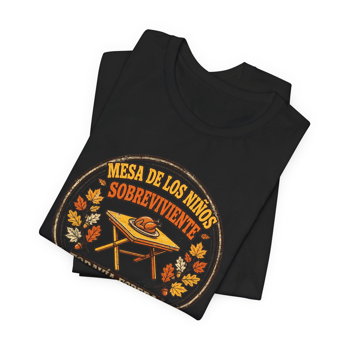 Sobreviviente de la Mesa de los Ninos - Camiseta de Accion de Gracias en Espanol