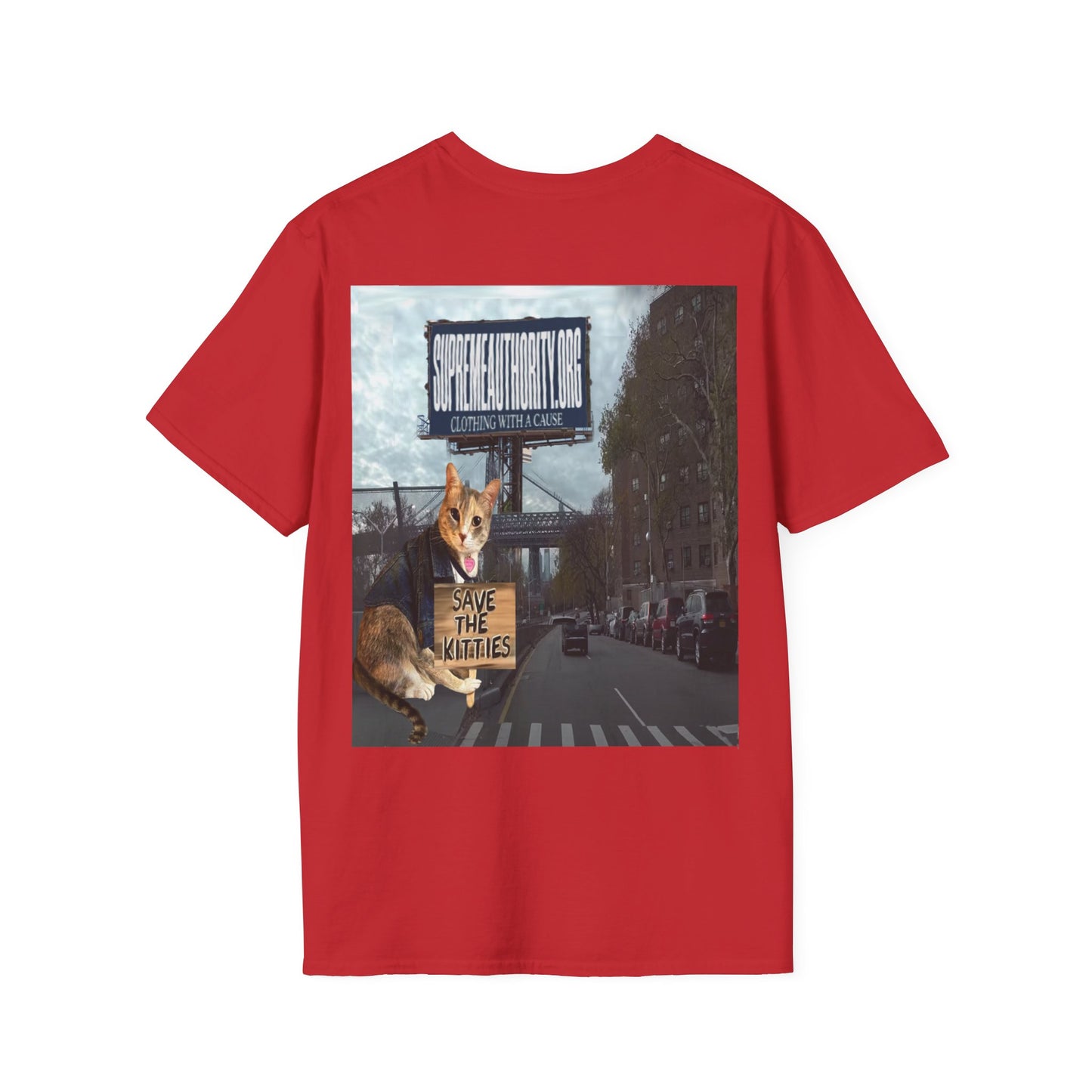 SAVE THE KITTIES - Cat Rescue Fund Raiser - Unisex Soft style T-Shirt