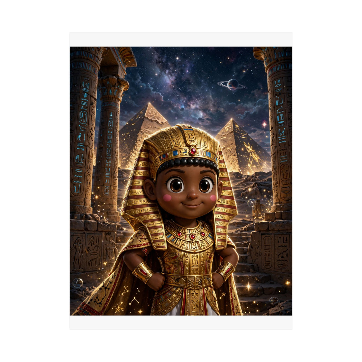 SEFU — Cinematic Little Pharaoh from the Stars — Kids Room Poster