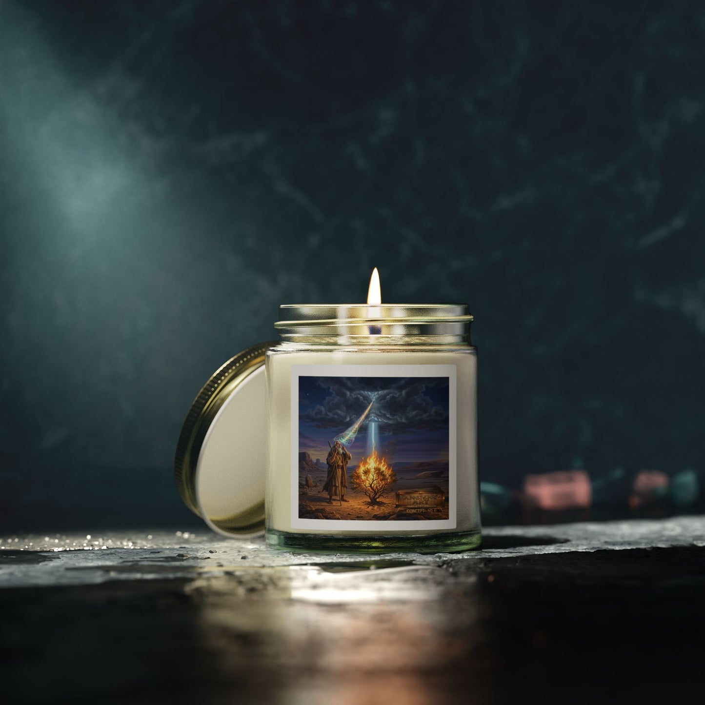 Ancient Art Concept 6 -Scented Candles, Coconut Apricot Wax (4oz, 9oz)