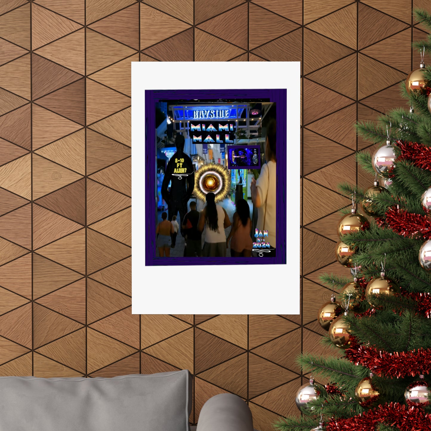 Copy of Miami Alien Mall 2 Matte Vertical Posters