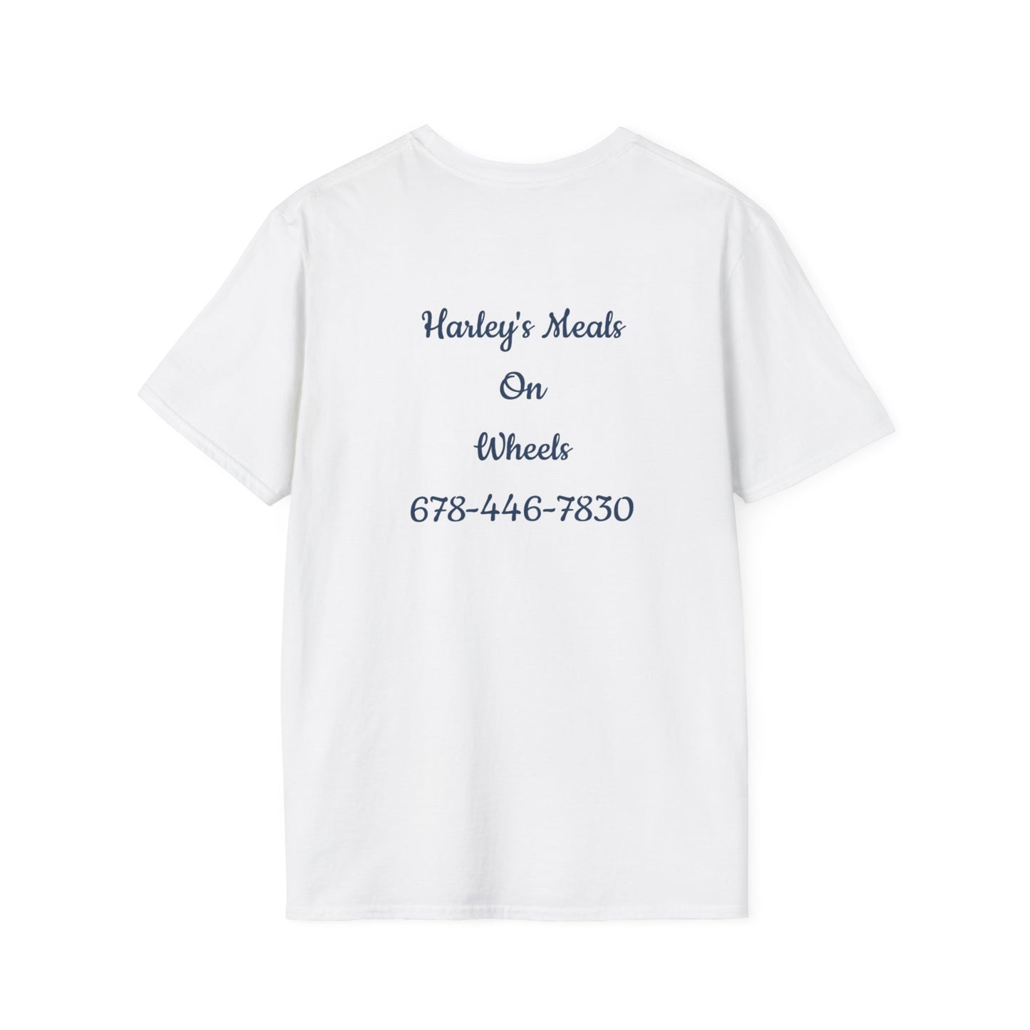 Harley's Meals On Wheels -Custom Unisex T-Shirt for Foodies, Great for Meal Delivery Services, Perfect for Events, Gift Idea for Food Lovers, Customizable Tee [...]