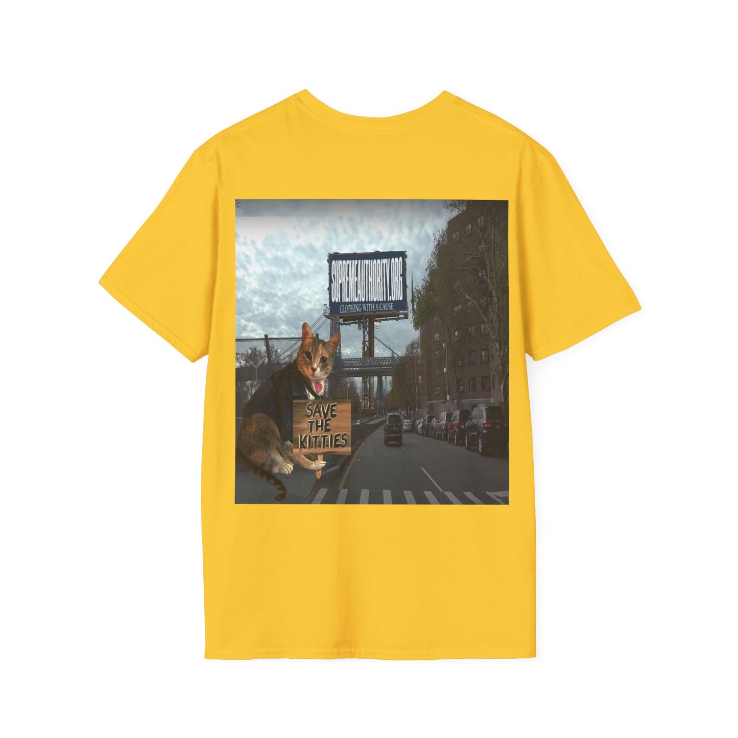 SAVE THE KITTIES - Cat Rescue Fund Raiser - Unisex Soft style T-Shirt