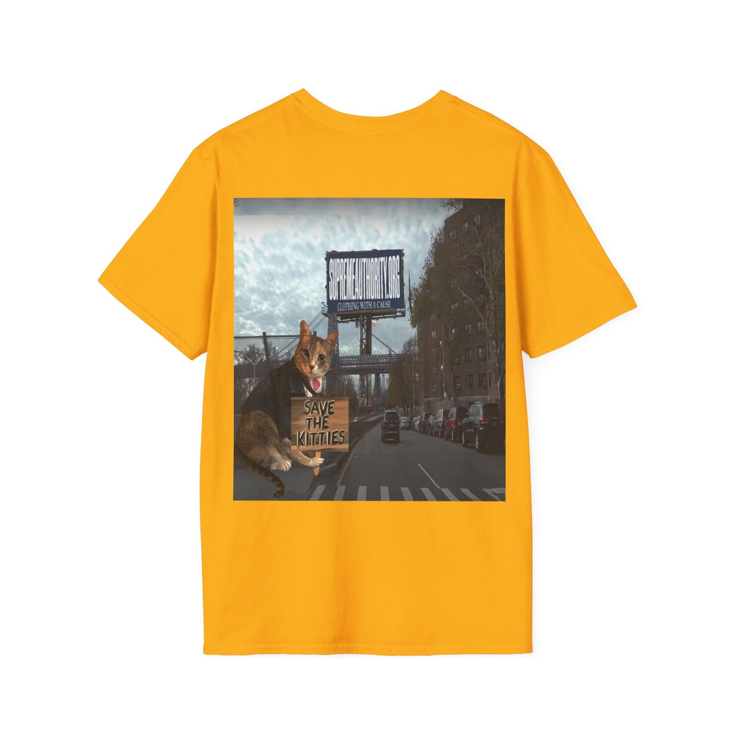 SAVE THE KITTIES - Cat Rescue Fund Raiser - Unisex Soft style T-Shirt