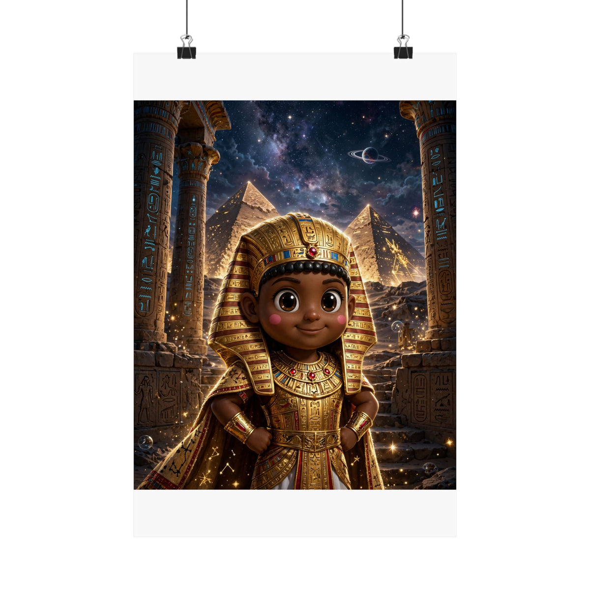 SEFU — Cinematic Little Pharaoh from the Stars — Kids Room Poster