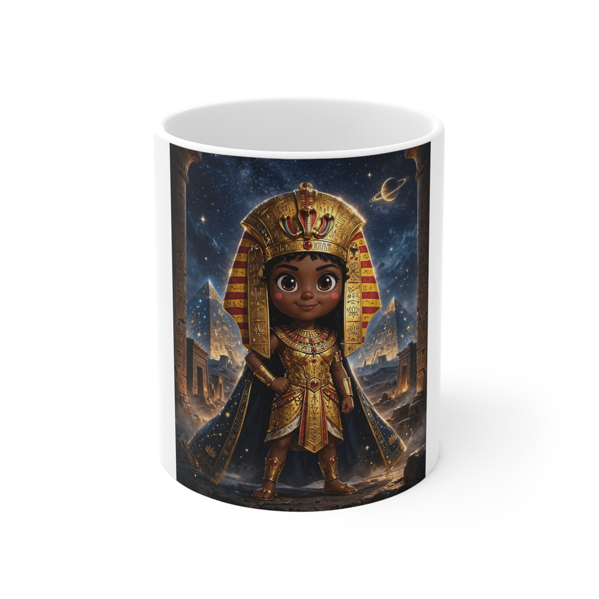 Amara — Cinematic Little Pharaoh from the Stars — Kids Mug