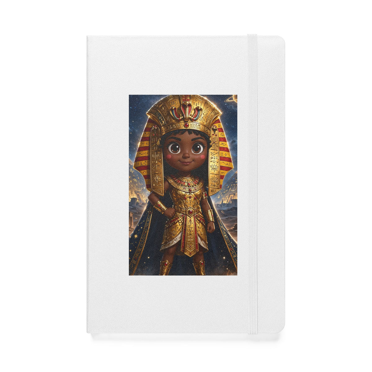 Amara — Cinematic Little Pharaoh from the Stars — Kids Hardcover Notebook