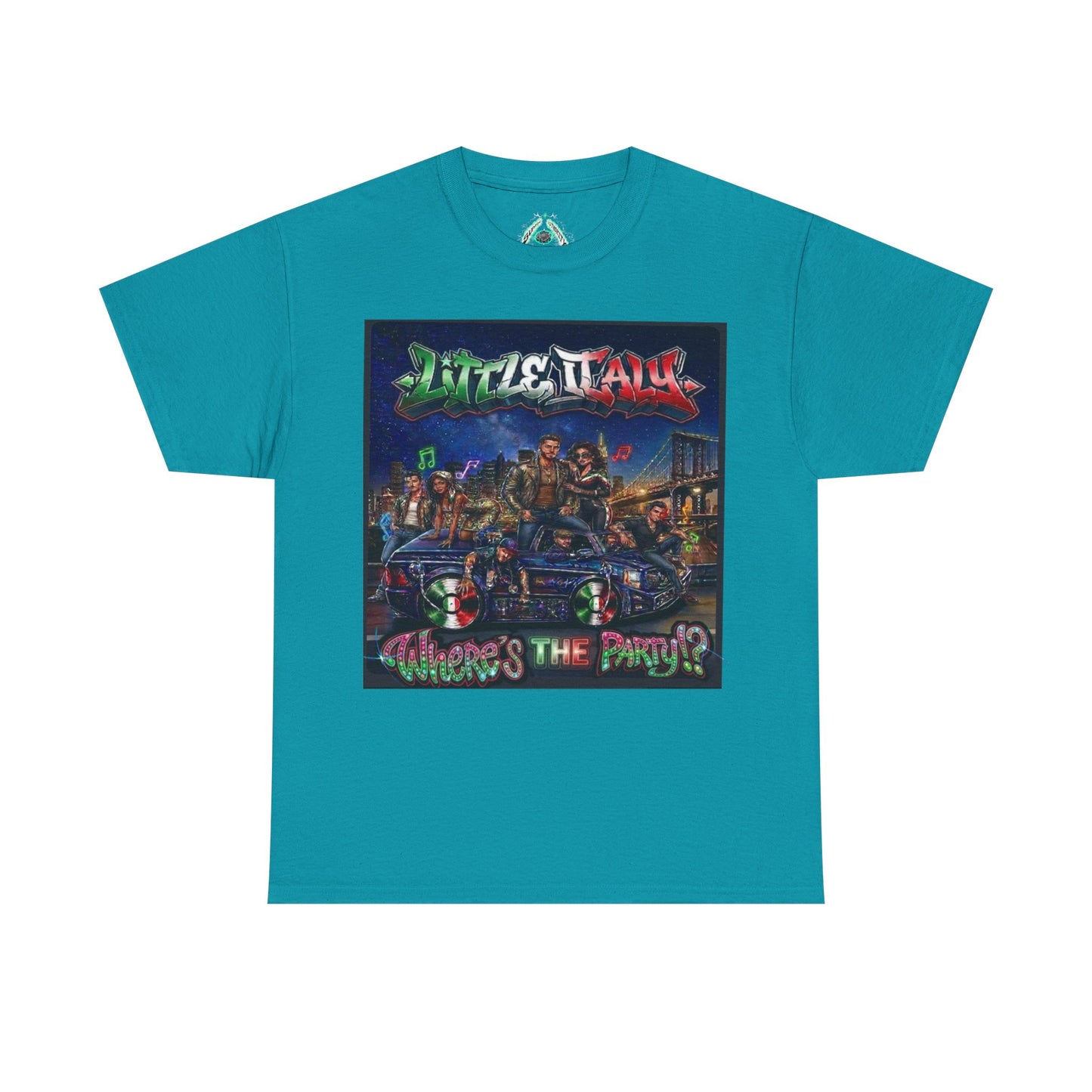 Where's The Party Italian Remix- Supreme Authority -Unisex Heavy Cotton Tee