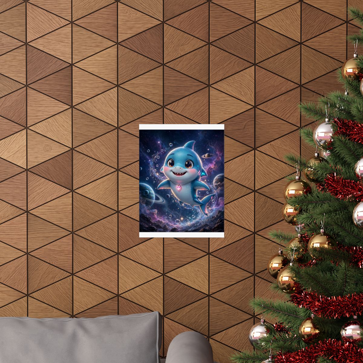 Finn — Shark Buddy — Kids Room Poster