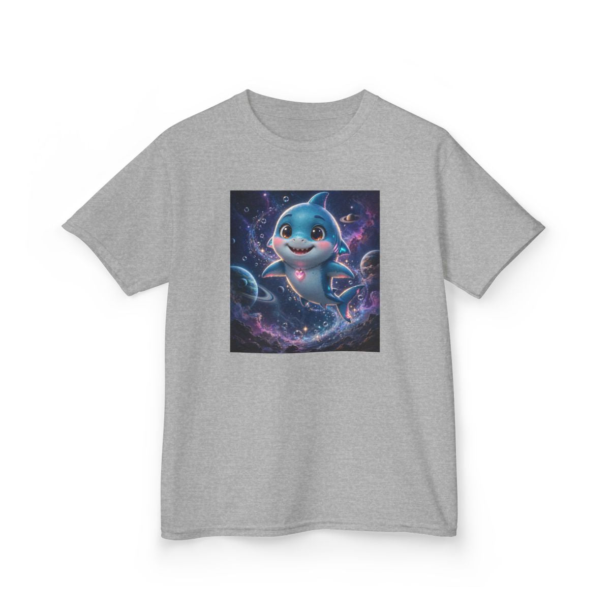 Finn — Shark Buddy — Kids Tee (Budget Edition)