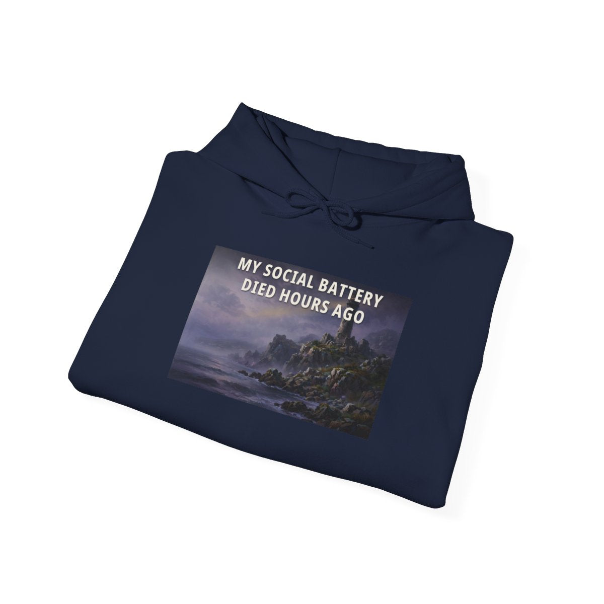 My Social Battery Died Hours Ago — Funny Statement Tee