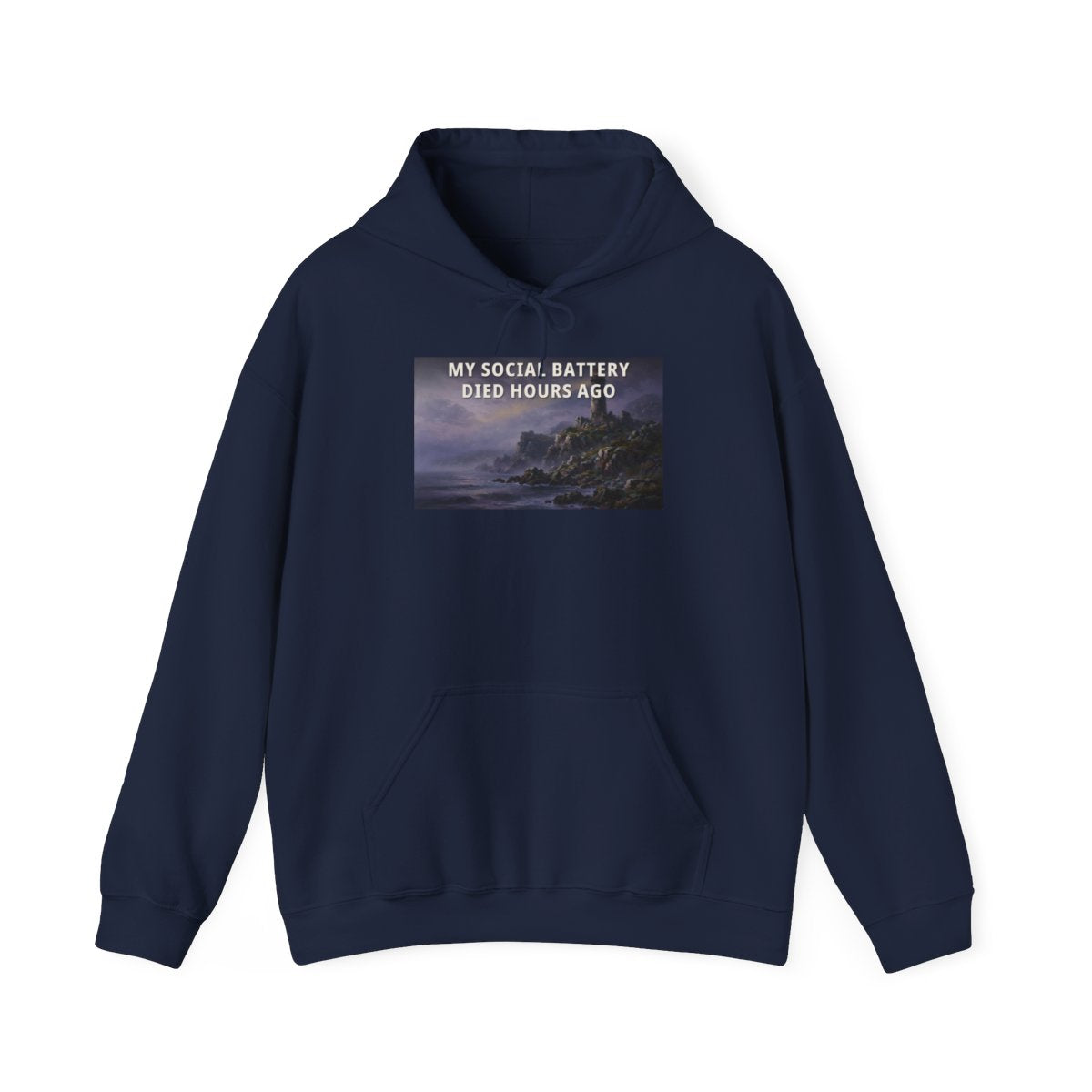 My Social Battery Died Hours Ago — Funny Statement Tee