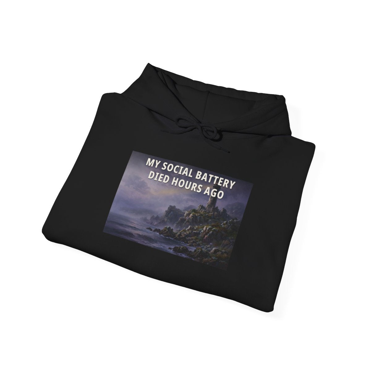 My Social Battery Died Hours Ago — Funny Statement Tee
