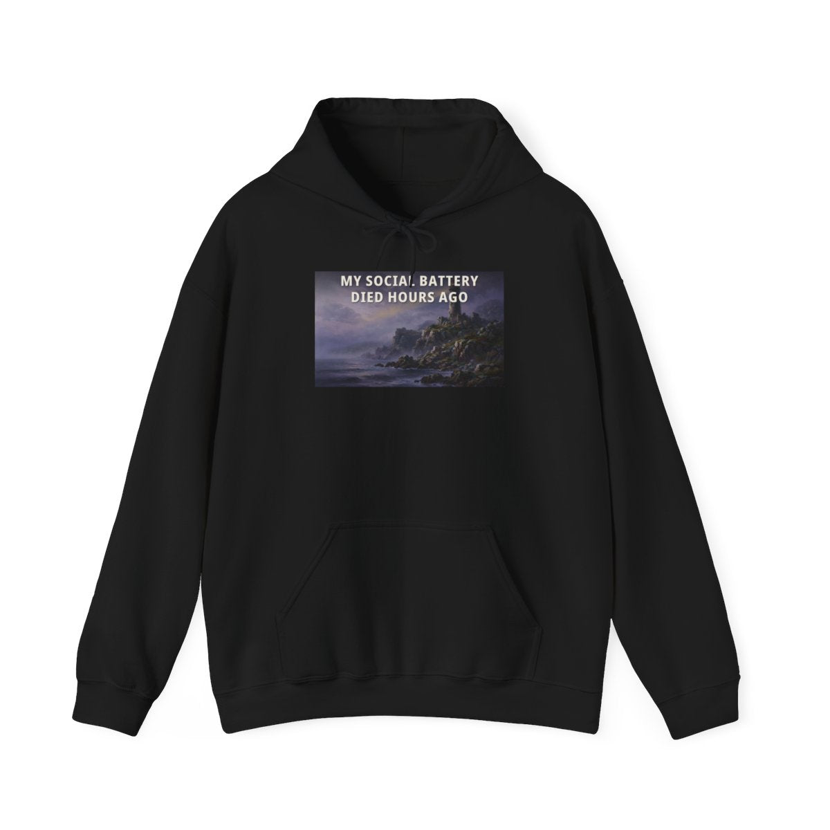 My Social Battery Died Hours Ago — Funny Statement Tee